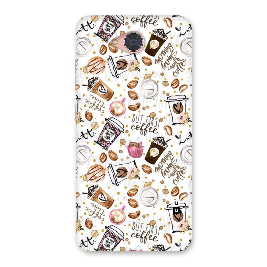 Coffee Pattern Back Case for Gionee S6 Pro