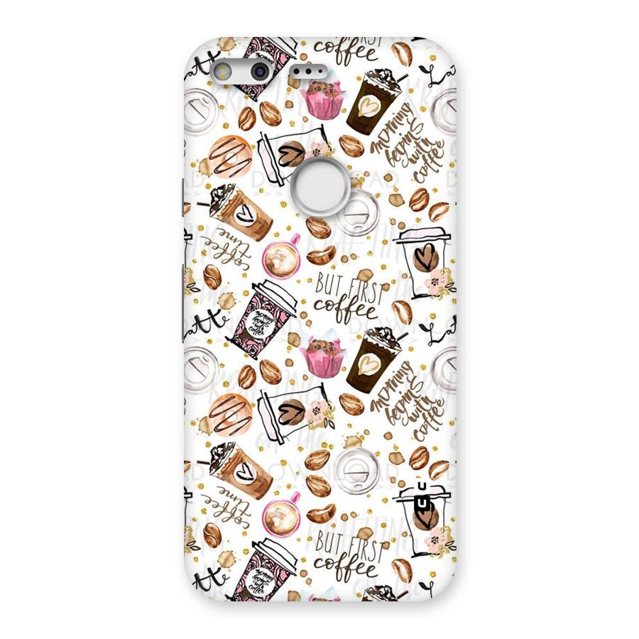 Coffee Pattern Back Case for Google Pixel