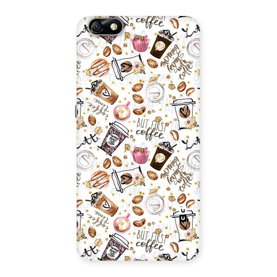 Coffee Pattern Back Case for Honor 4X