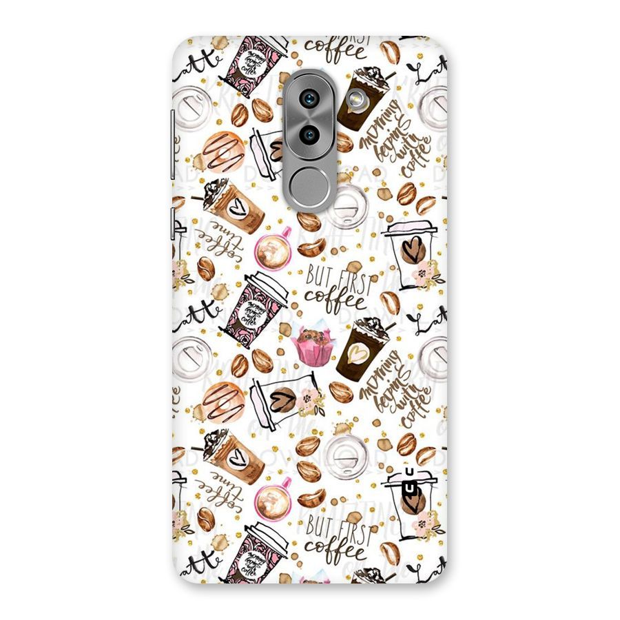 Coffee Pattern Back Case for Honor 6X