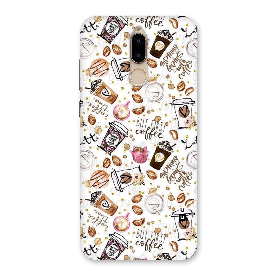 Coffee Pattern Back Case for Honor 9i