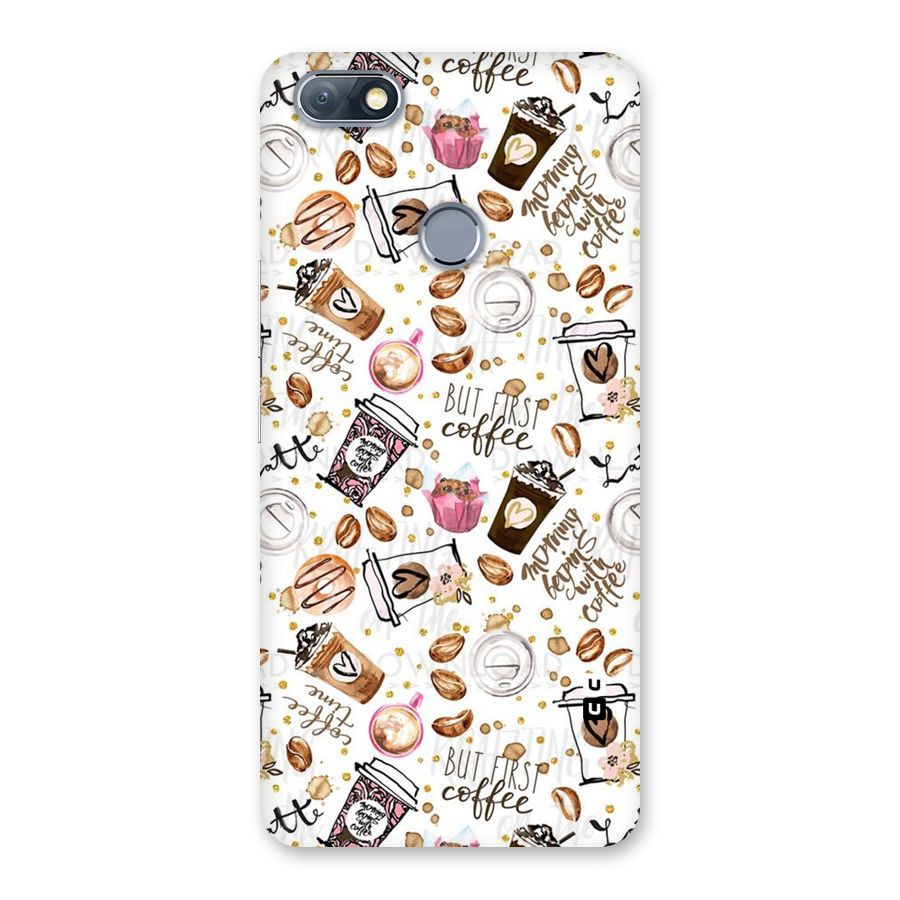Coffee Pattern Back Case for Infinix Note 5