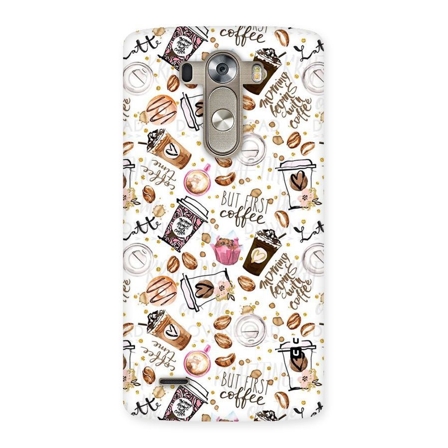 Coffee Pattern Back Case for LG G3