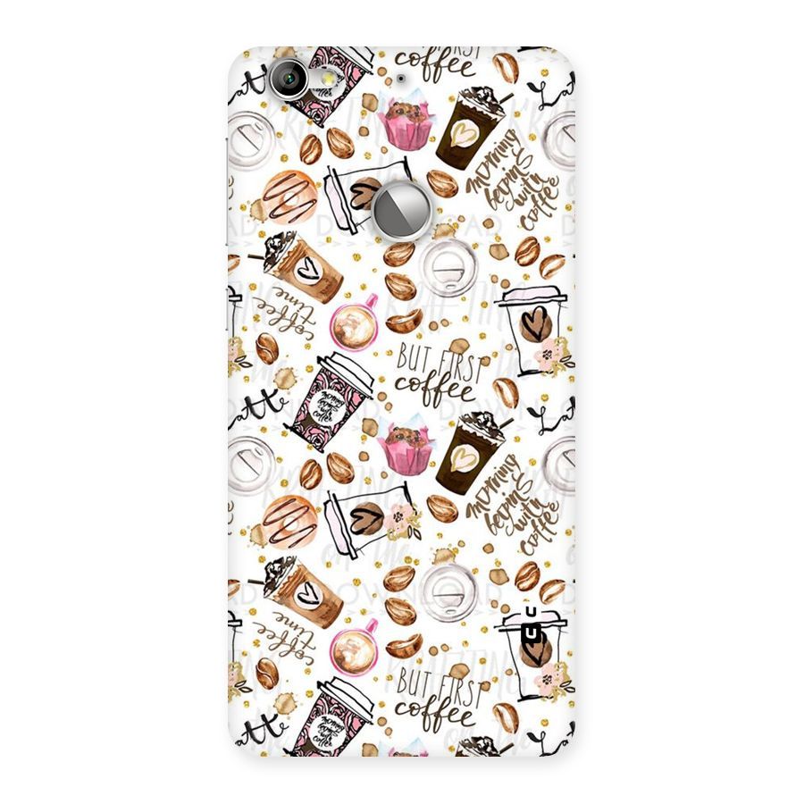 Coffee Pattern Back Case for LeTV Le 1s