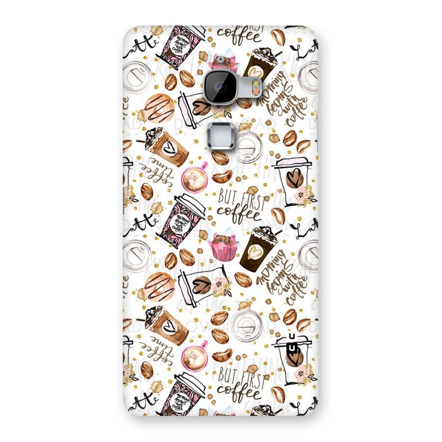 Coffee Pattern Back Case for LeTv Le Max