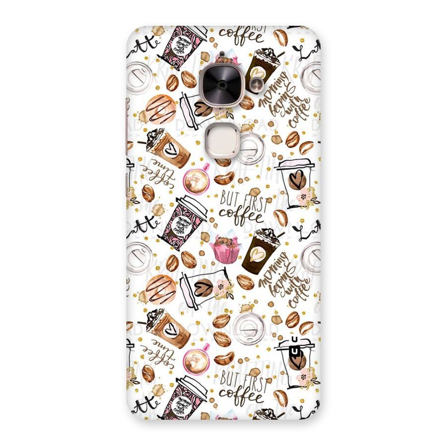 Coffee Pattern Back Case for Le 2