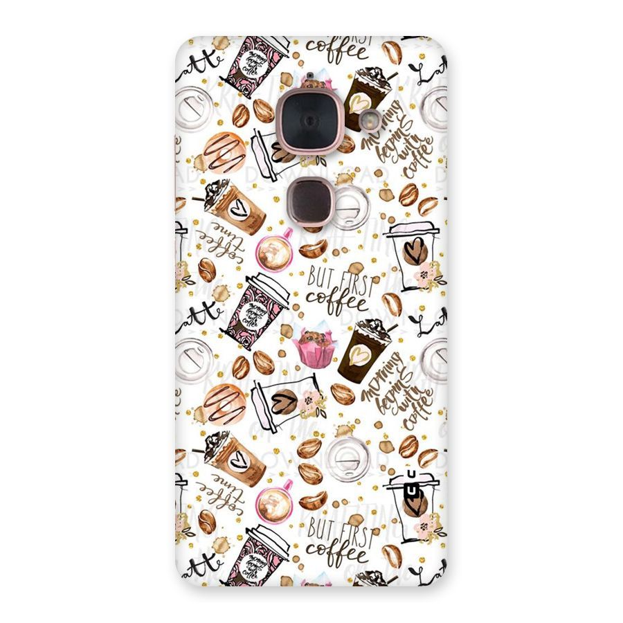 Coffee Pattern Back Case for Le Max 2