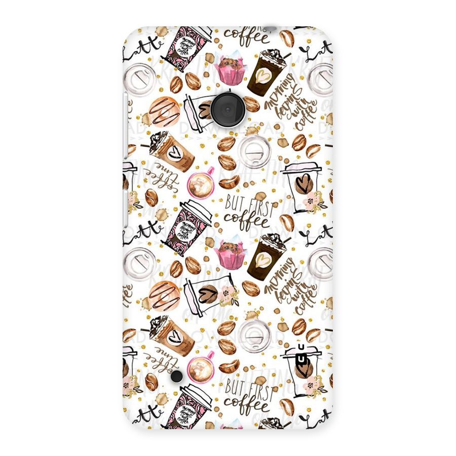 Coffee Pattern Back Case for Lumia 530