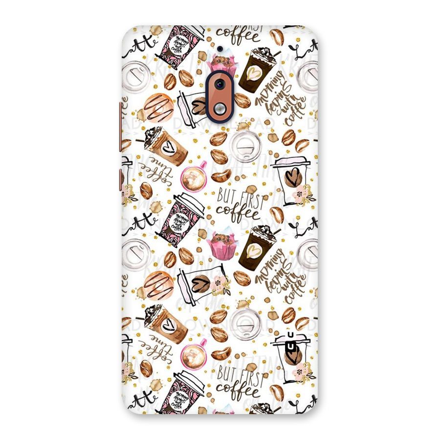 Coffee Pattern Back Case for Nokia 2.1