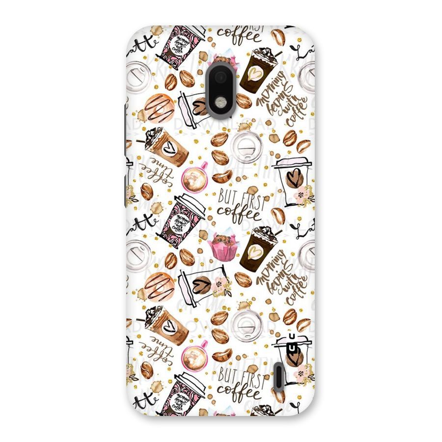 Coffee Pattern Back Case for Nokia 2.2