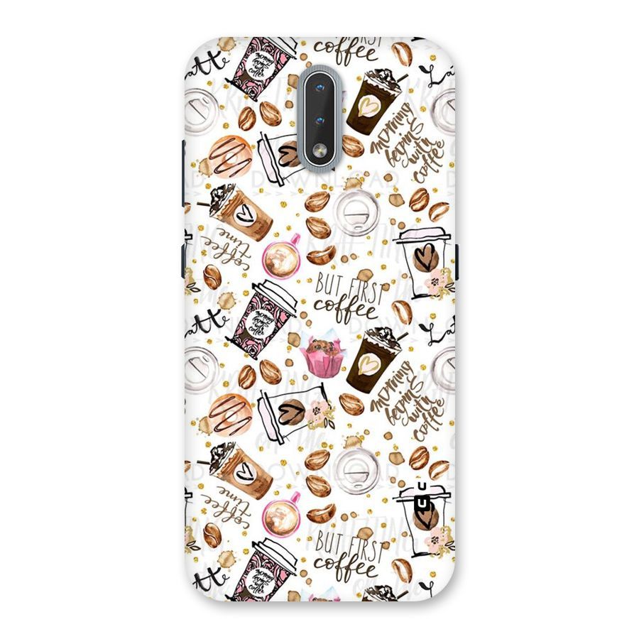 Coffee Pattern Back Case for Nokia 2.3