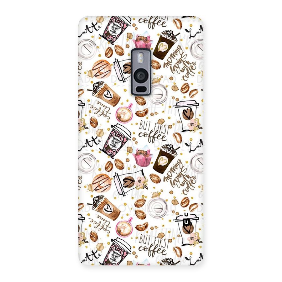 Coffee Pattern Back Case for OnePlus Two