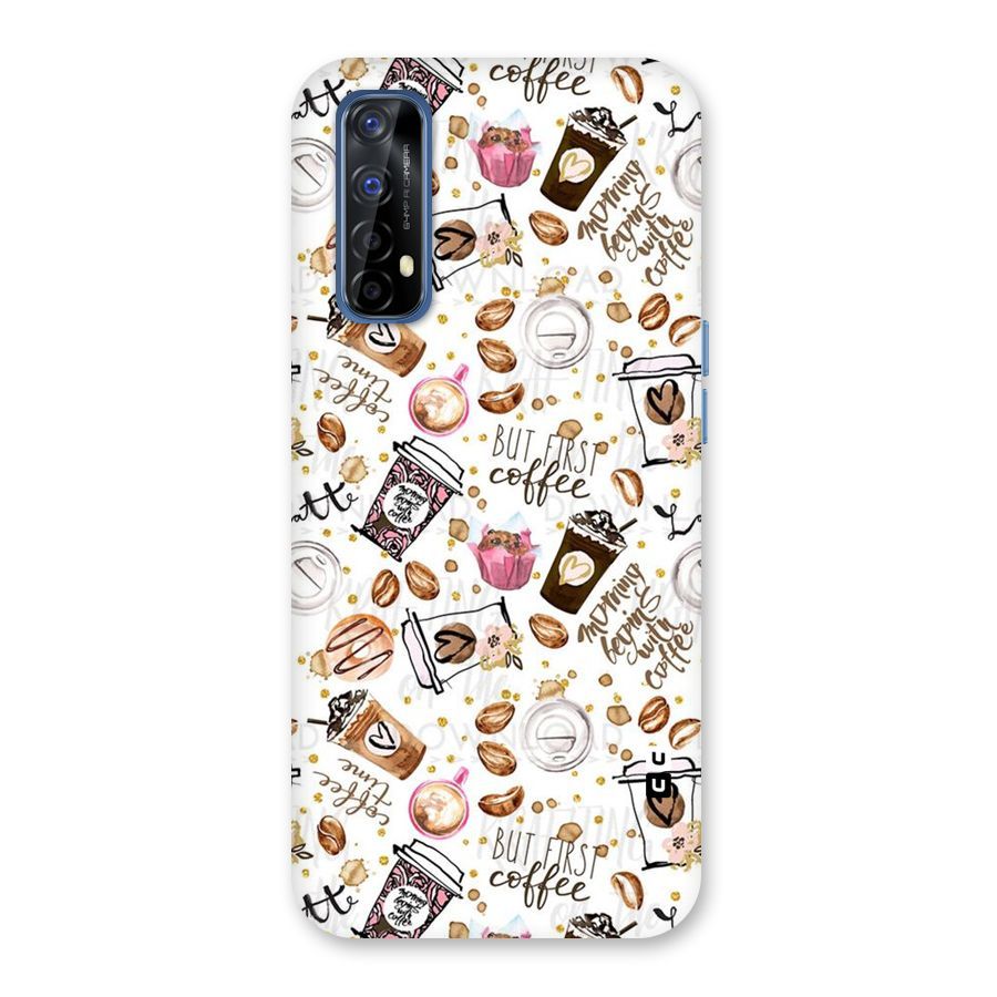 Coffee Pattern Back Case for Realme 7