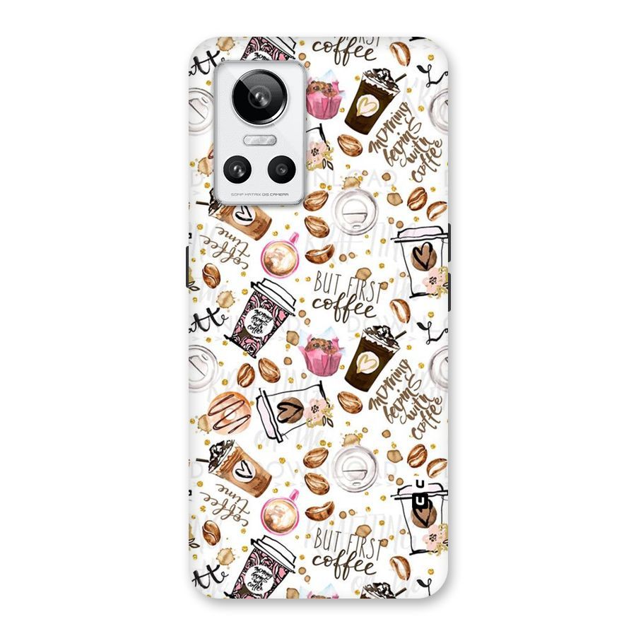 Coffee Pattern Back Case for Realme GT Neo 3