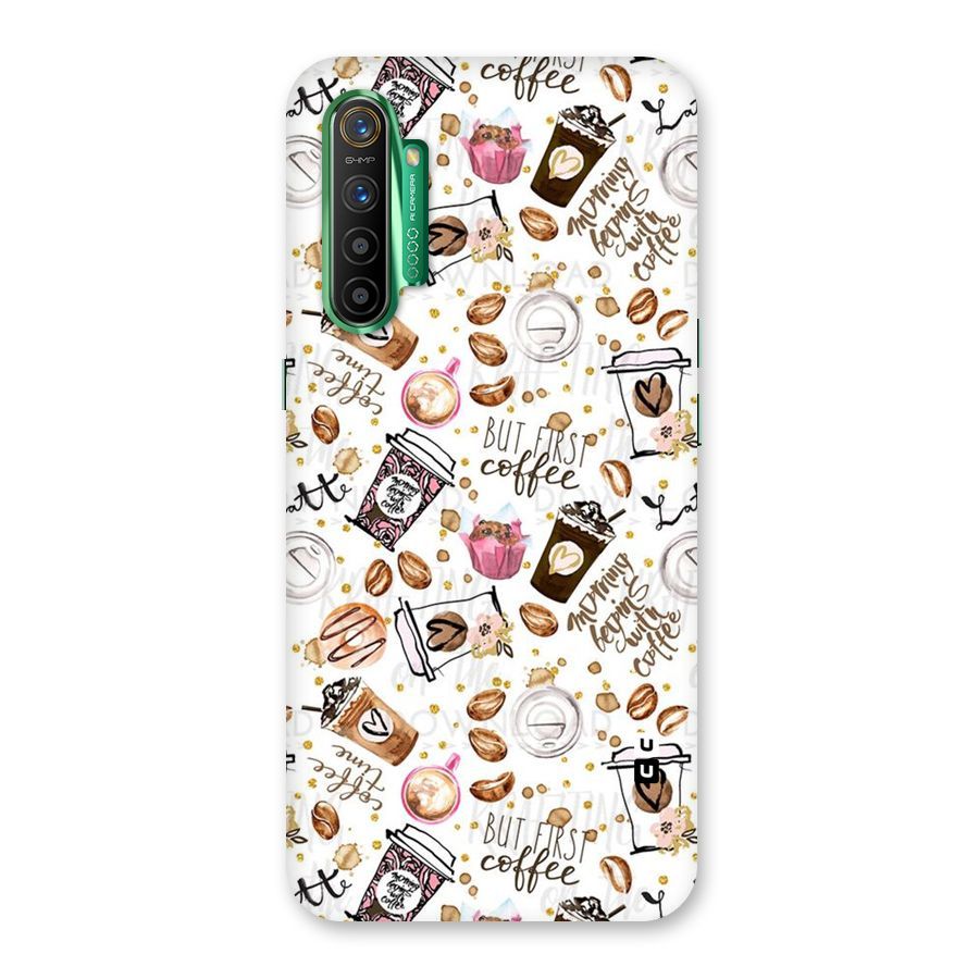 Coffee Pattern Back Case for Realme X2