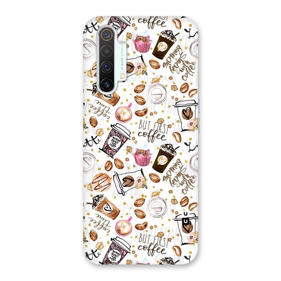 Coffee Pattern Back Case for Realme X3 SuperZoom