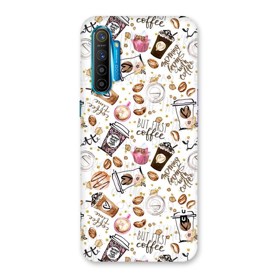 Coffee Pattern Back Case for Realme XT