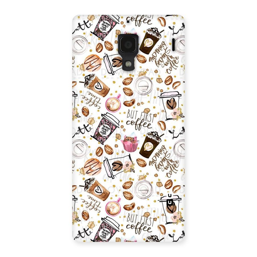Coffee Pattern Back Case for Redmi 1S