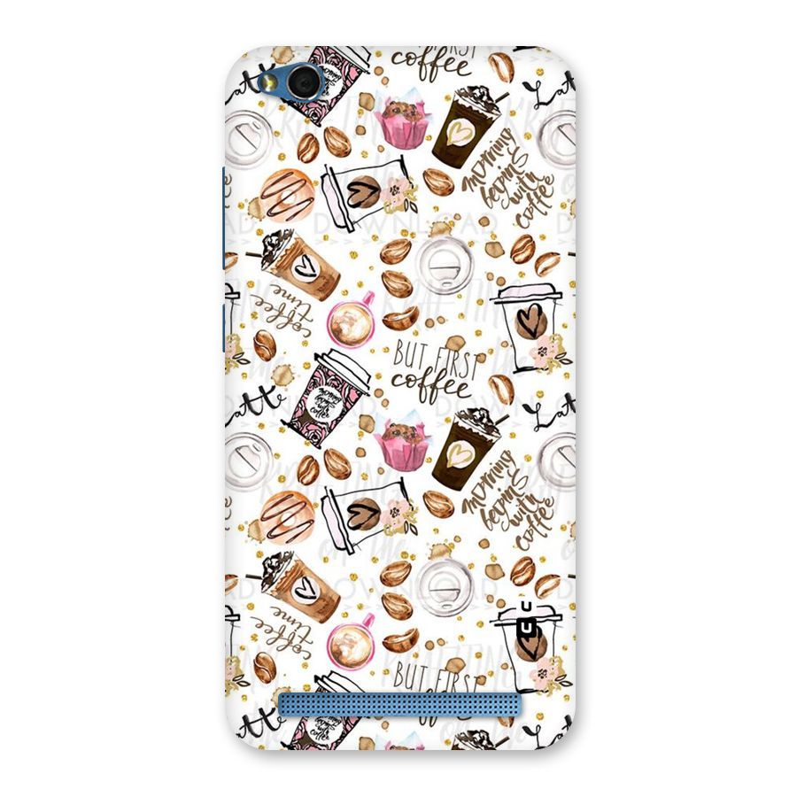 Coffee Pattern Back Case for Redmi 5A