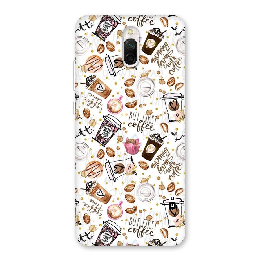 Coffee Pattern Back Case for Redmi 8A Dual