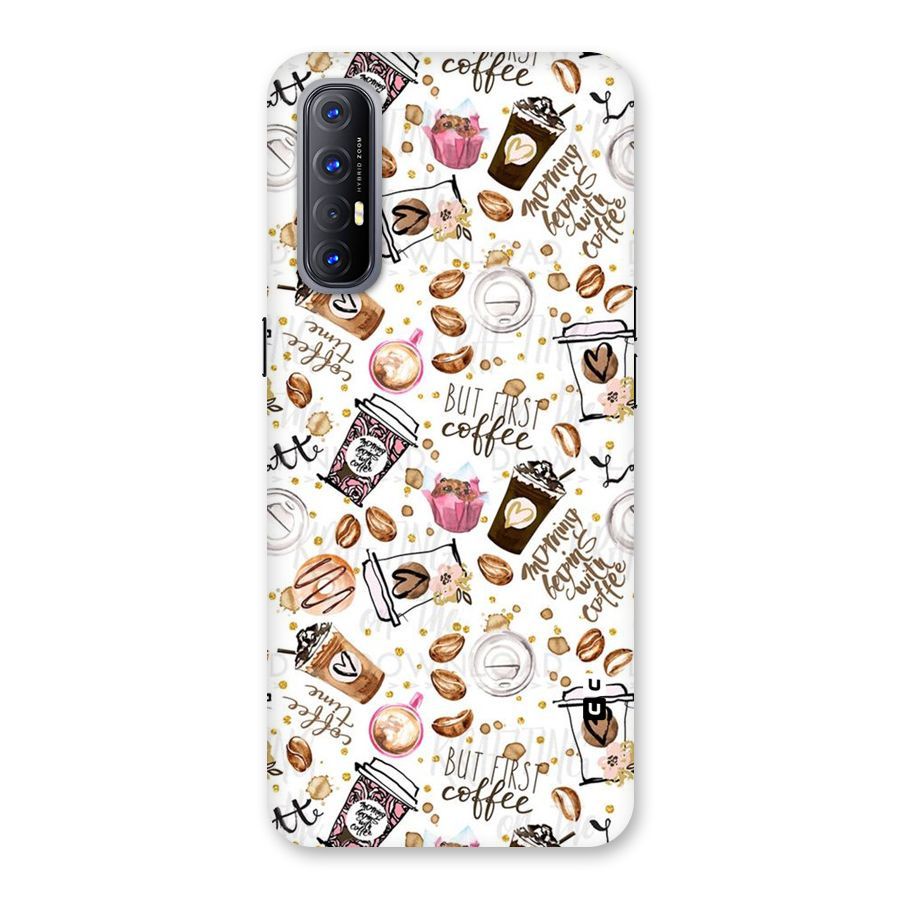 Coffee Pattern Back Case for Reno3 Pro