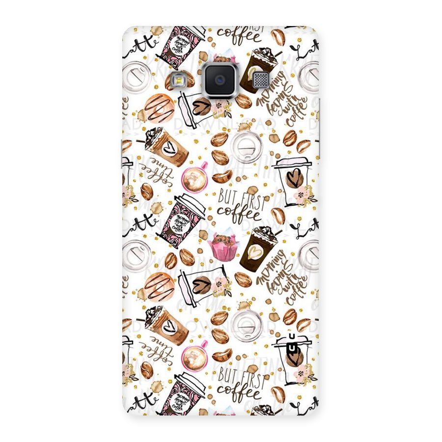 Coffee Pattern Back Case for Samsung Galaxy A5
