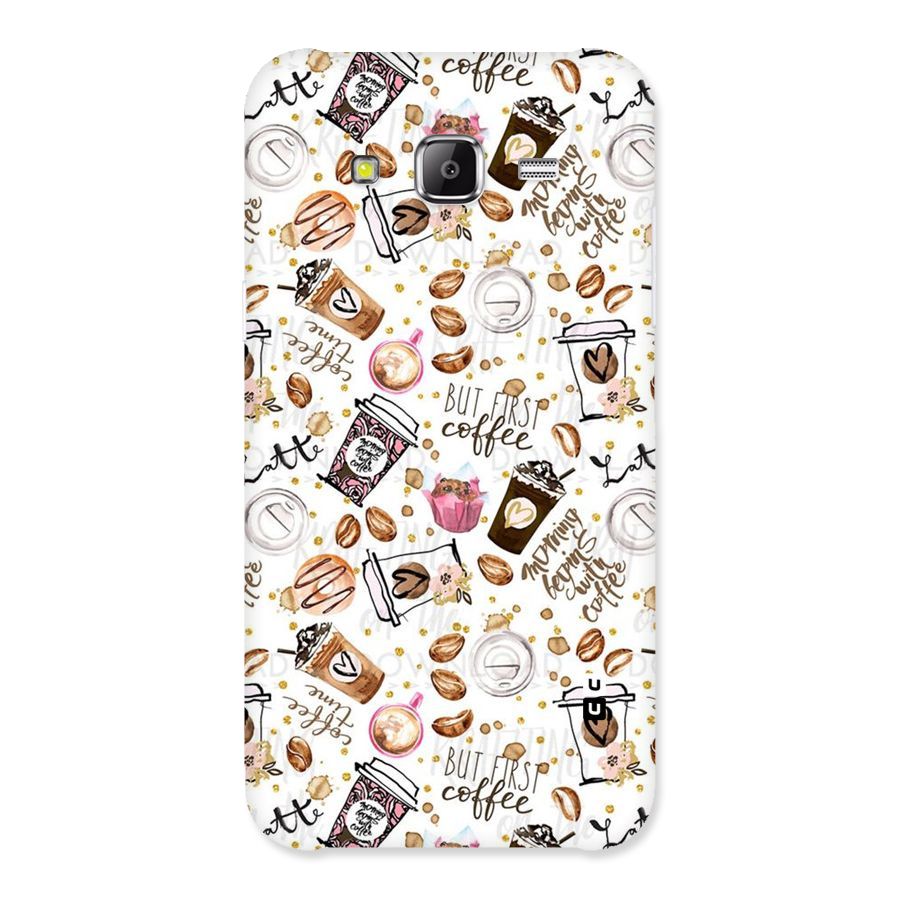 Coffee Pattern Back Case for Samsung Galaxy J2 Prime