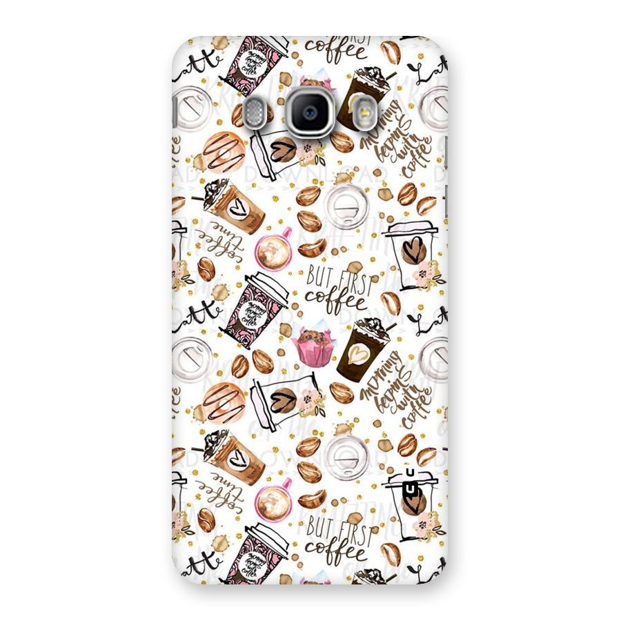 Coffee Pattern Back Case for Samsung Galaxy J5 2016