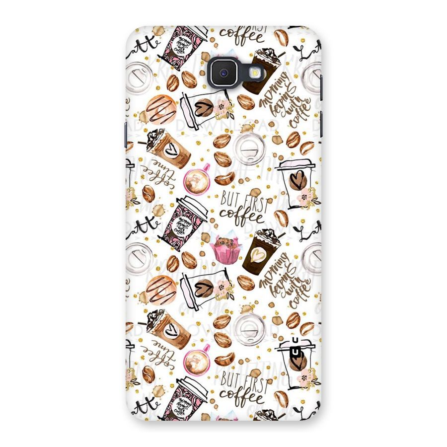 Coffee Pattern Back Case for Samsung Galaxy J7 Prime