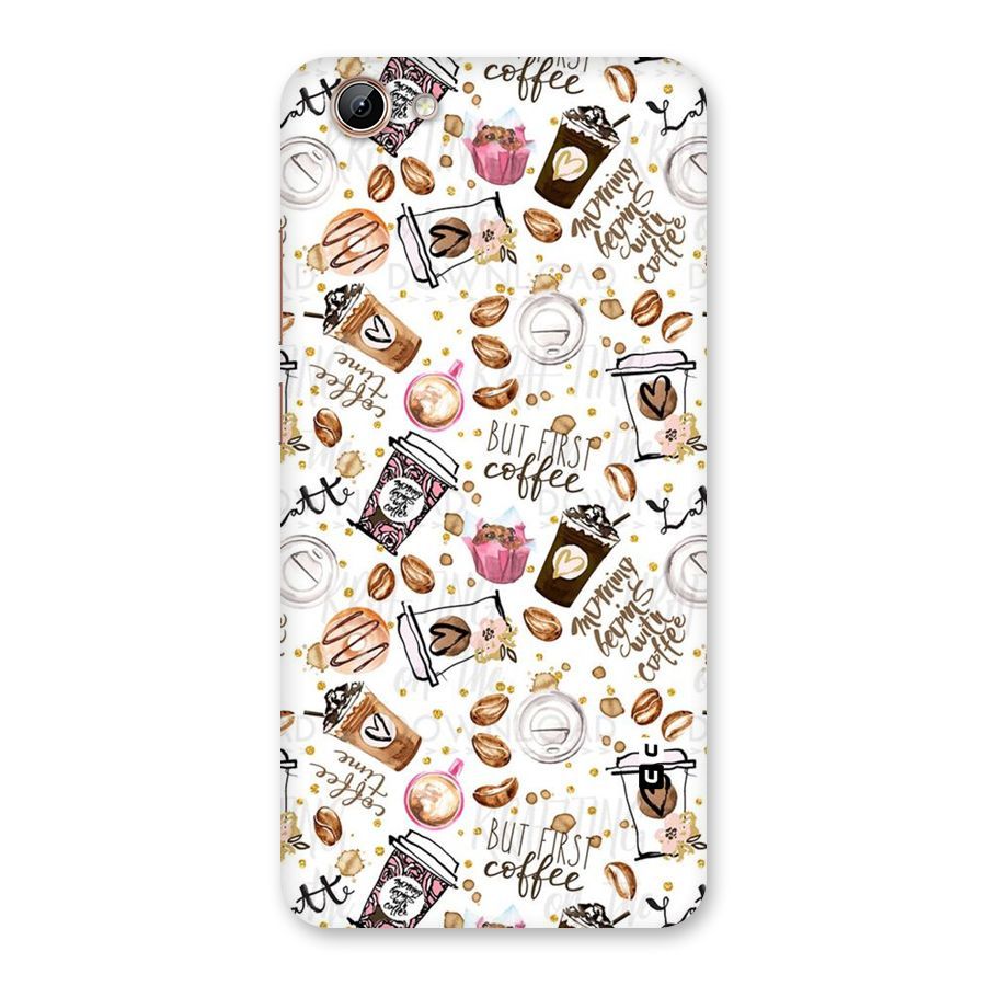 Coffee Pattern Back Case for Vivo Y71i