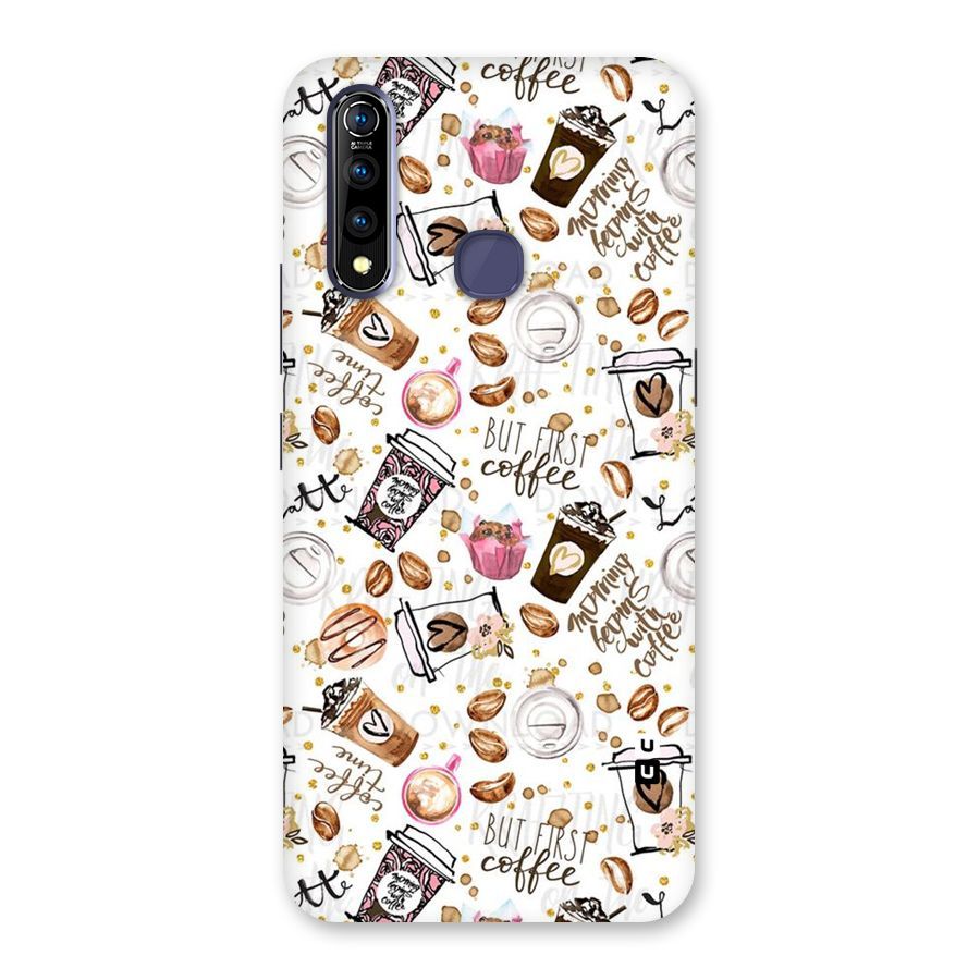 Coffee Pattern Back Case for Vivo Z1 Pro