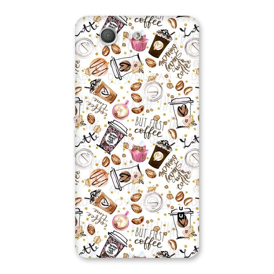 Coffee Pattern Back Case for Xperia Z3 Compact