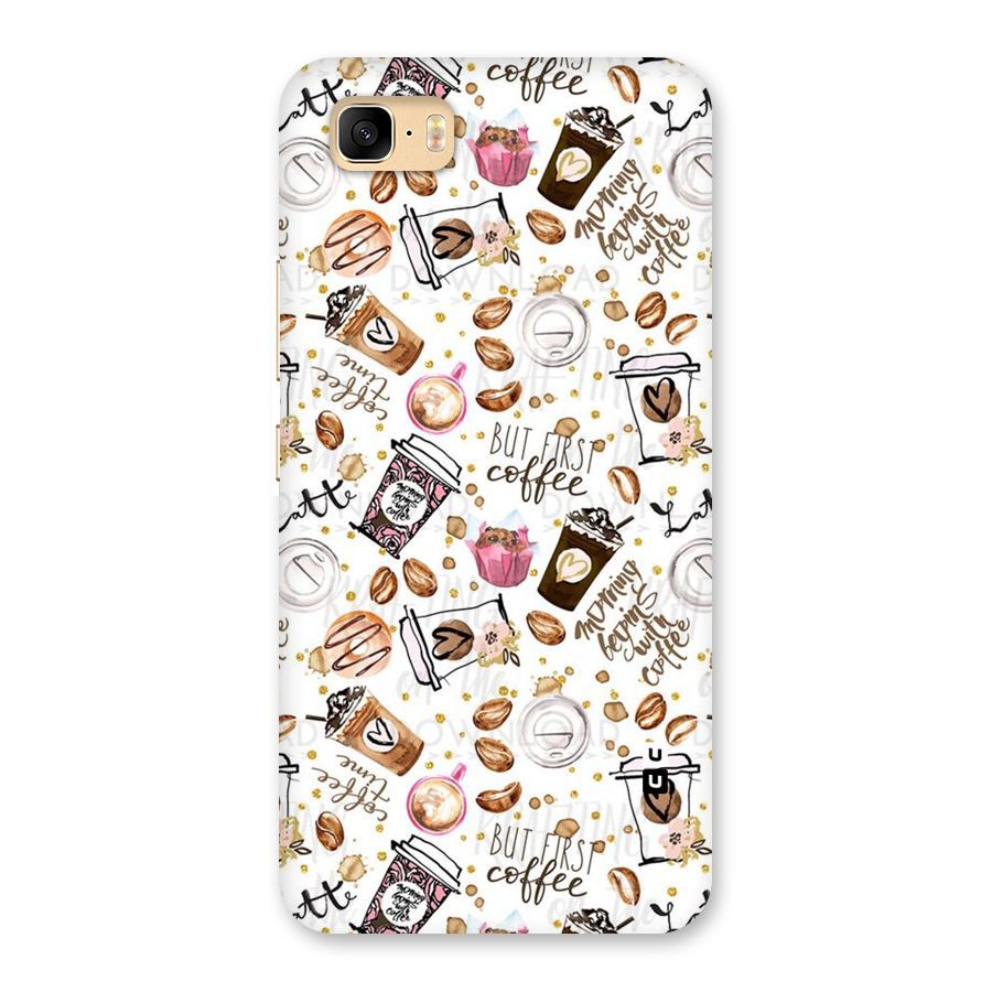 Coffee Pattern Back Case for Zenfone 3s Max