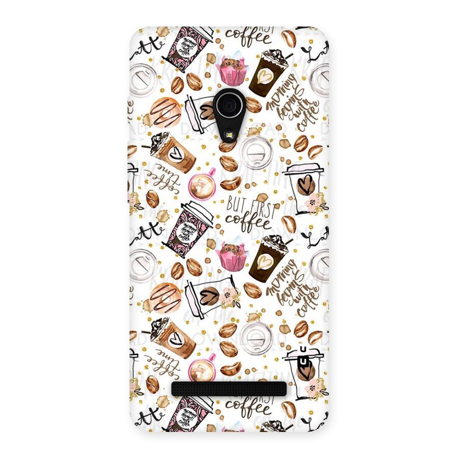 Coffee Pattern Back Case for Zenfone 5