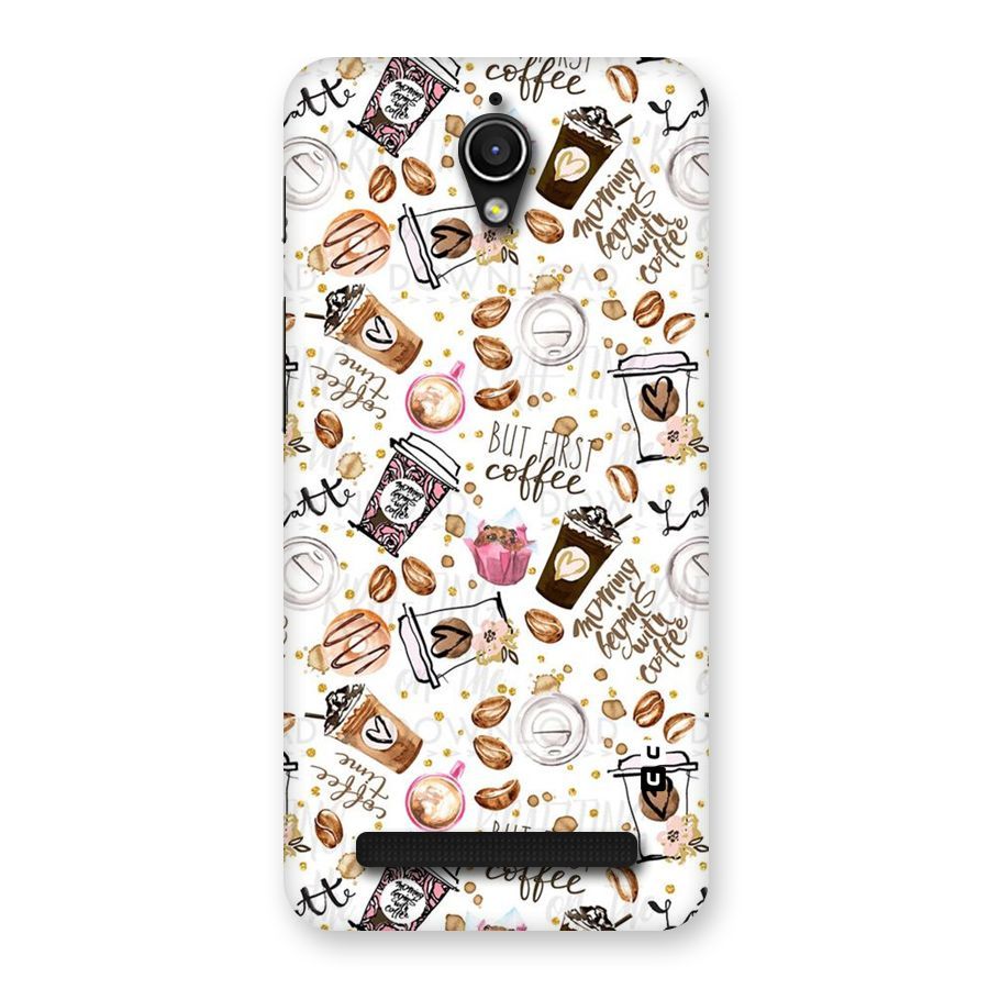 Coffee Pattern Back Case for Zenfone Go