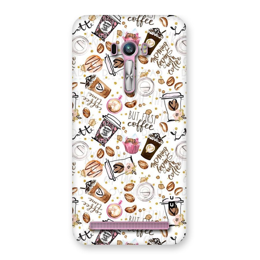 Coffee Pattern Back Case for Zenfone Selfie