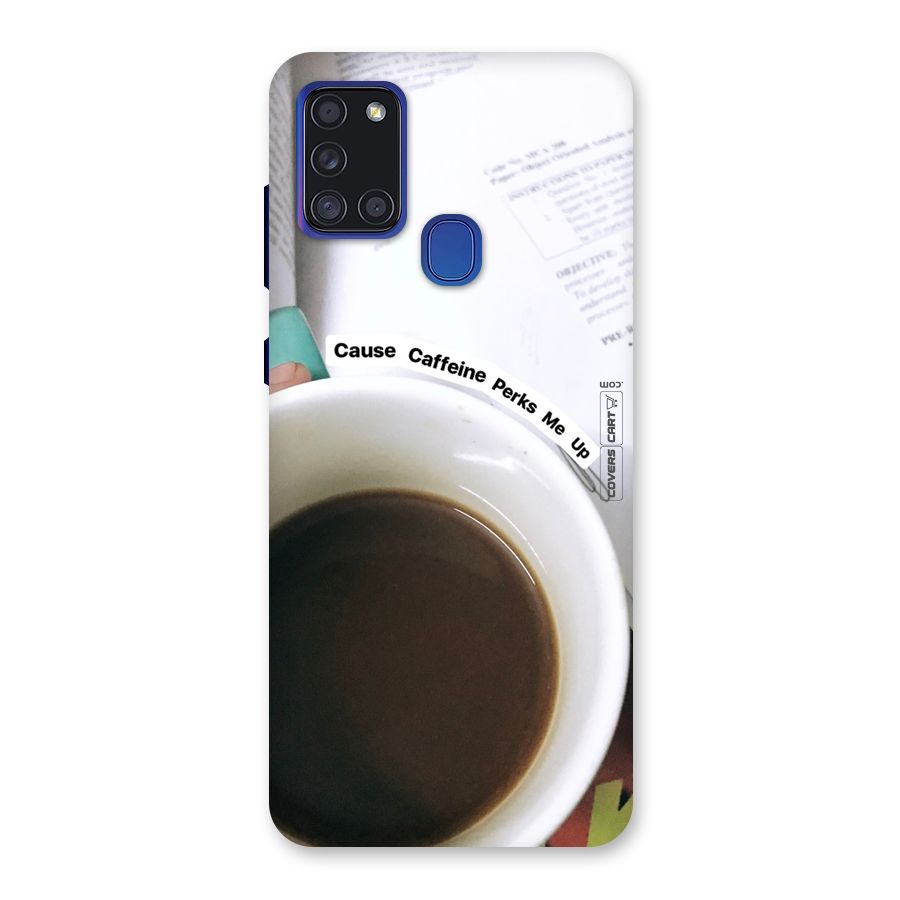 Coffee Perks Back Case for Galaxy A21s