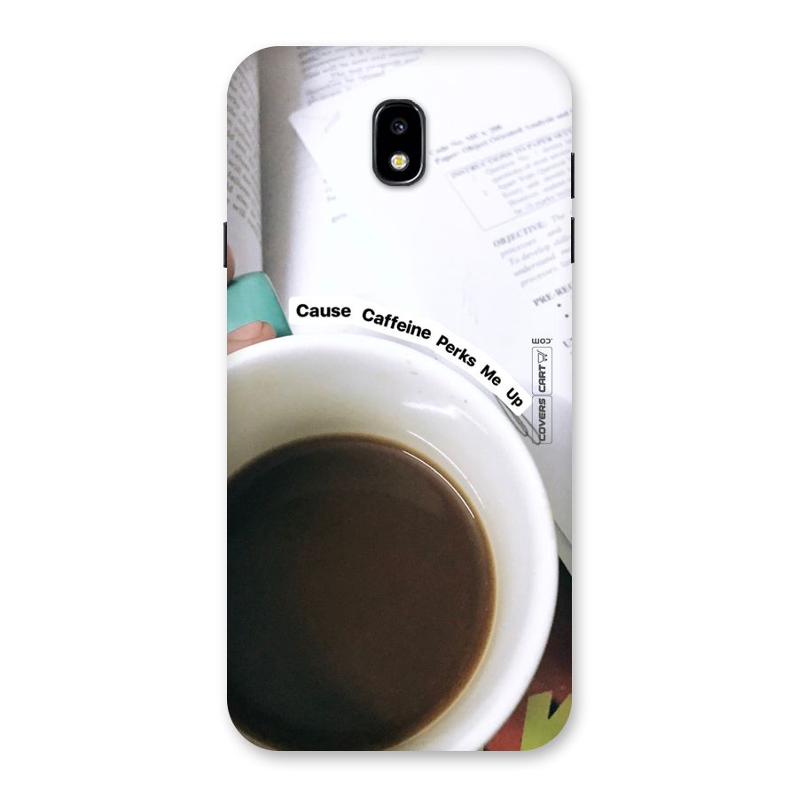 Coffee Perks Back Case for Galaxy J7 Pro