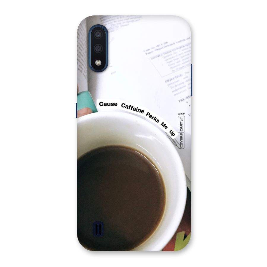 Coffee Perks Back Case for Galaxy M01