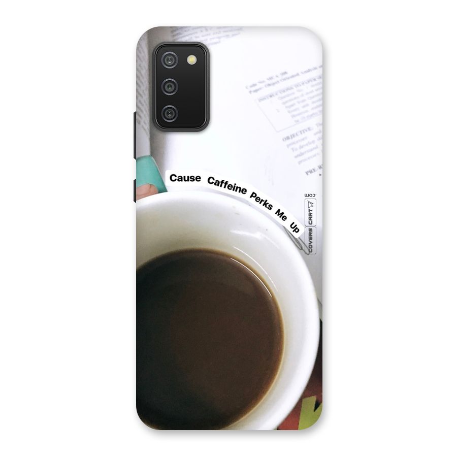 Coffee Perks Back Case for Galaxy M02s