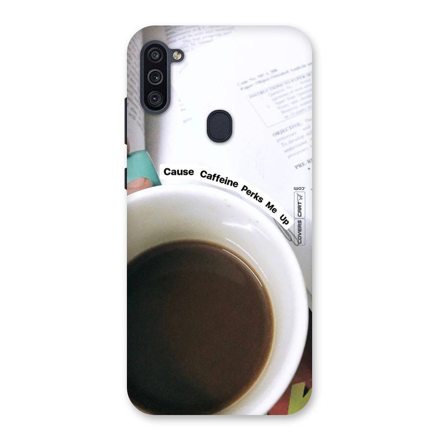 Coffee Perks Back Case for Galaxy M11