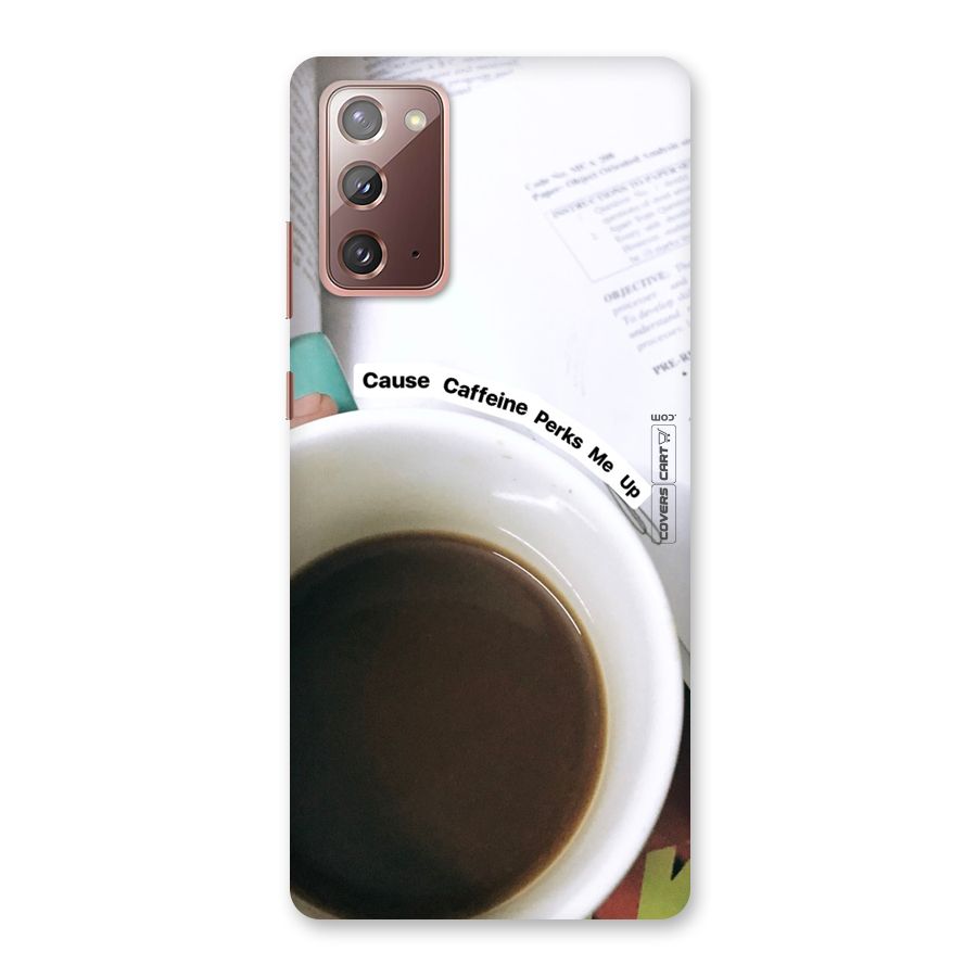 Coffee Perks Back Case for Galaxy Note 20