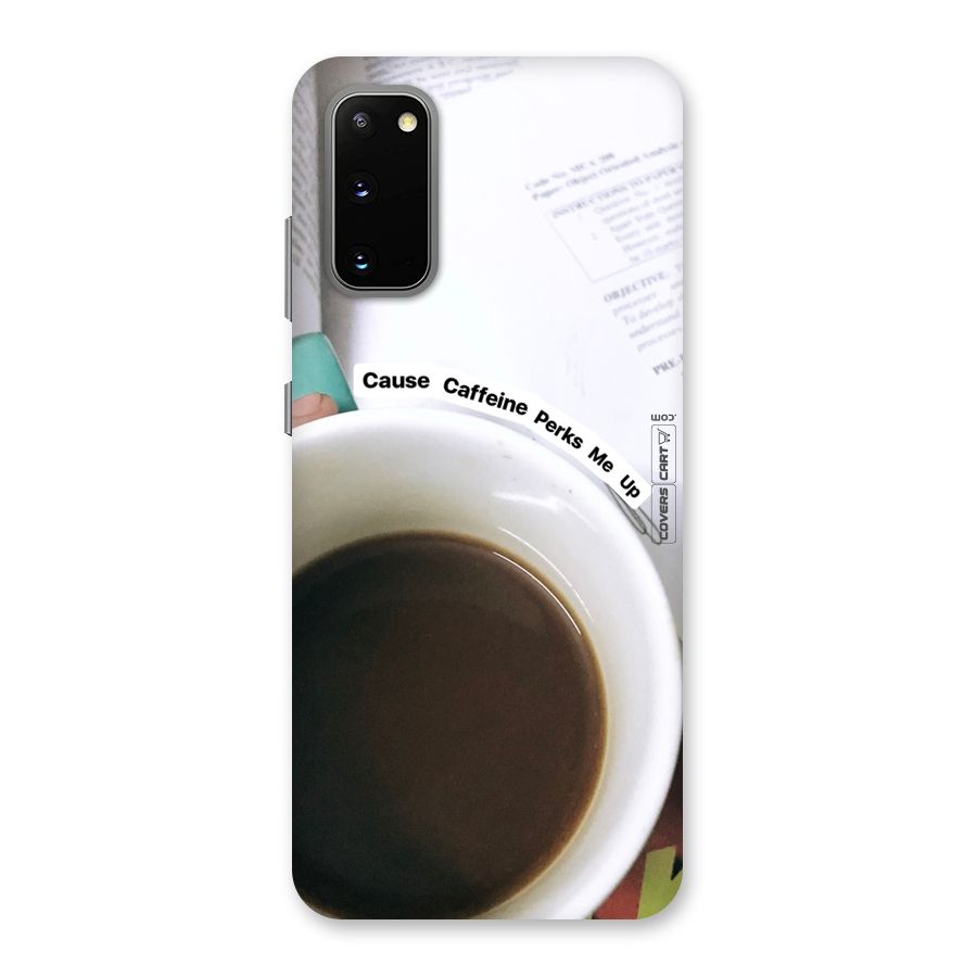 Coffee Perks Back Case for Galaxy S20