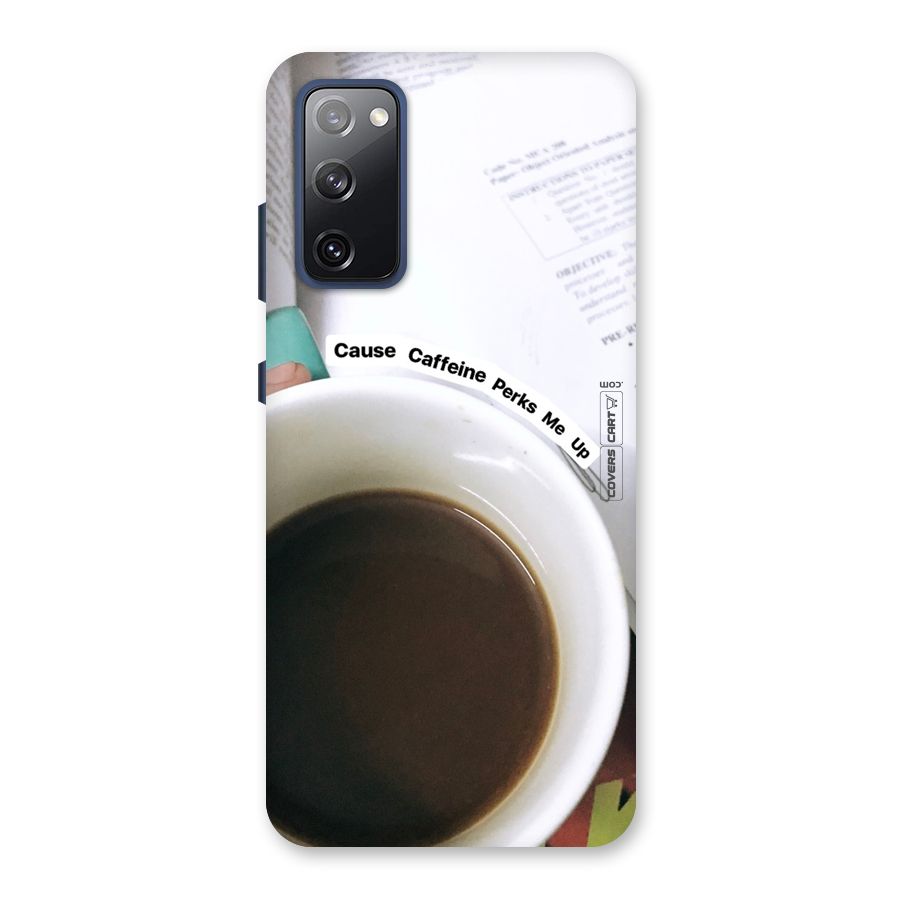 Coffee Perks Back Case for Galaxy S20 FE