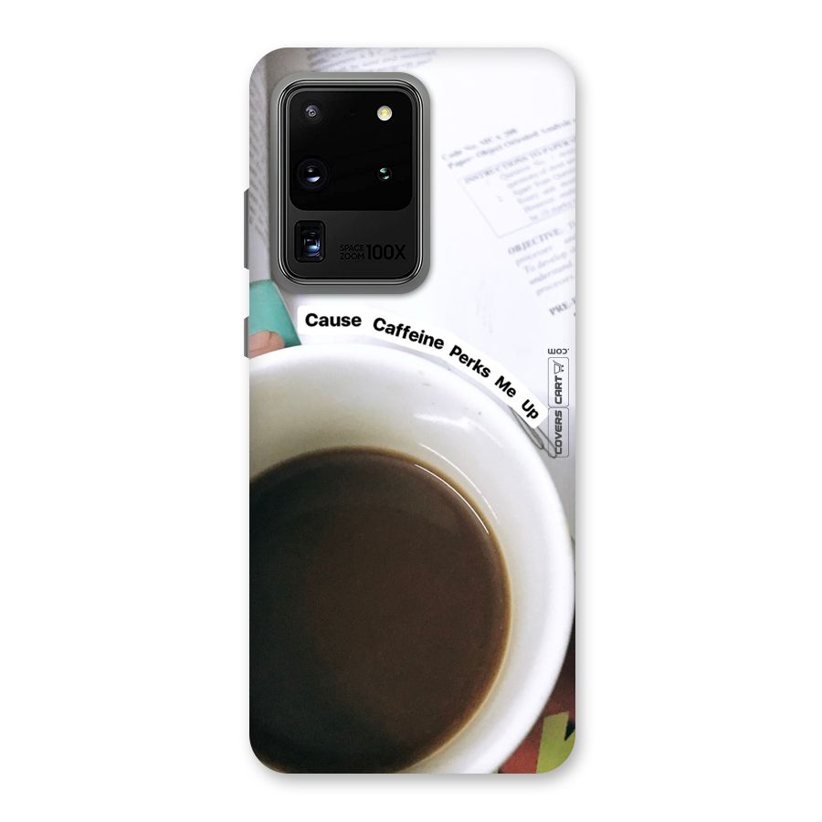 Coffee Perks Back Case for Galaxy S20 Ultra