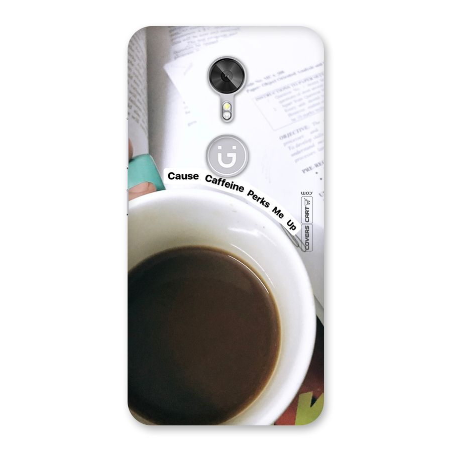 Coffee Perks Back Case for Gionee A1