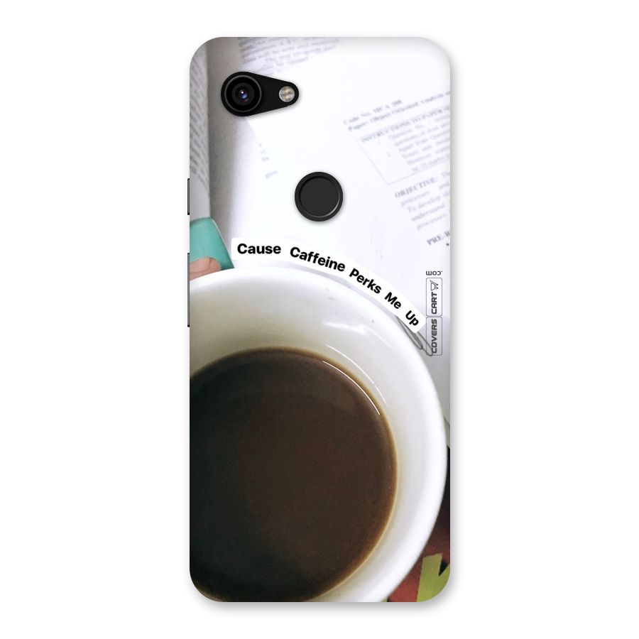 Coffee Perks Back Case for Google Pixel 3a