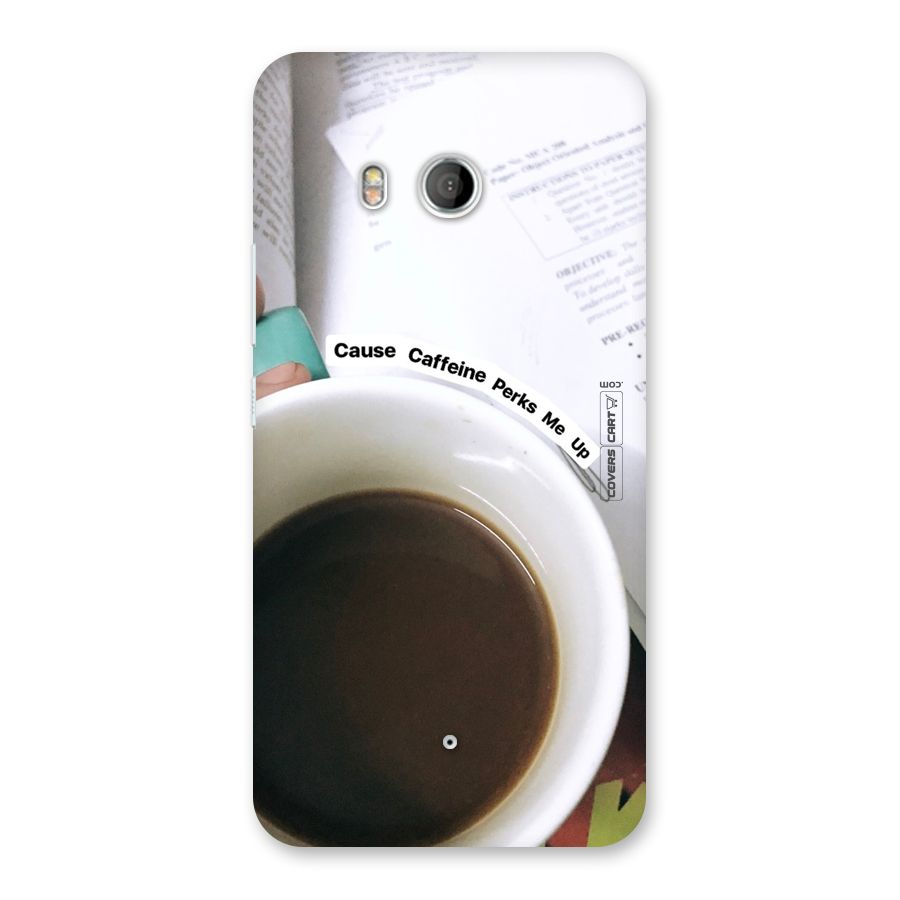Coffee Perks Back Case for HTC U11