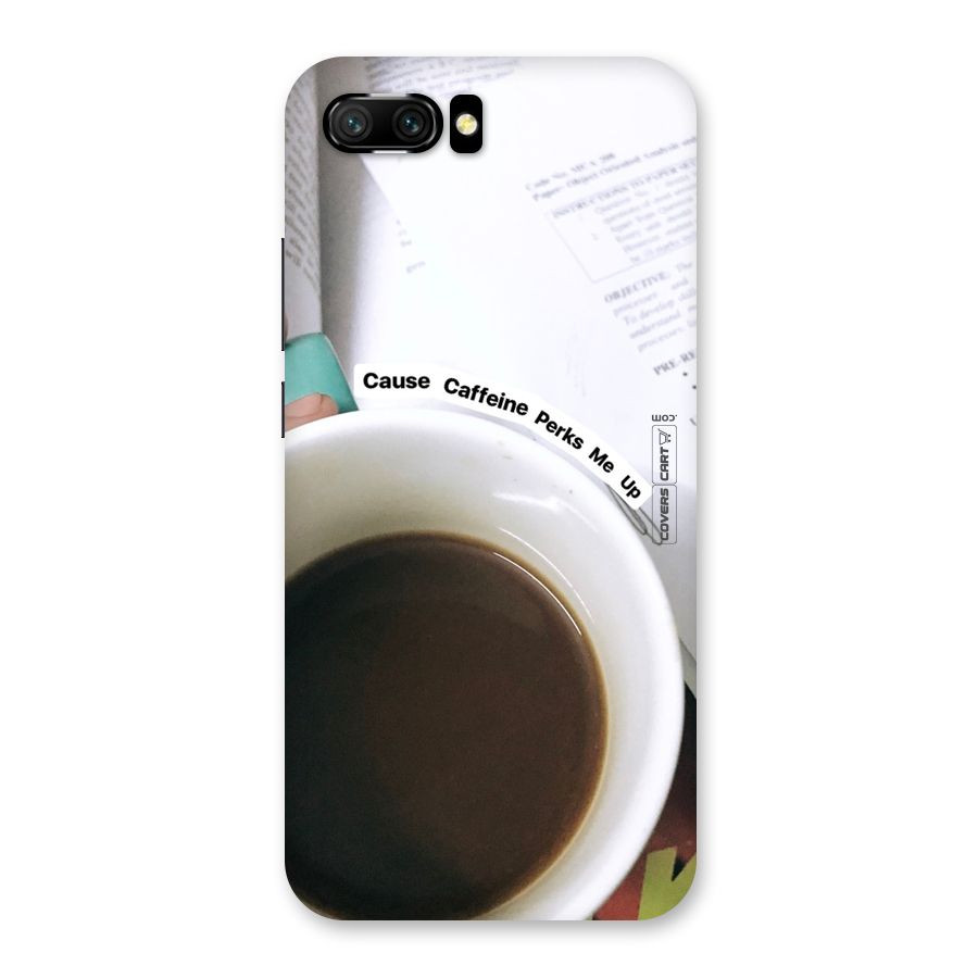 Coffee Perks Back Case for Honor 10