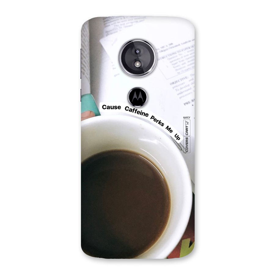 Coffee Perks Back Case for Moto E5